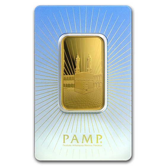 1 oz Gold Bar - PAMP Suisse Religious Series (Ka' Bah, Mecca) 1 oz Gold Bar - PAMP Suisse Religious Series (Ka' Bah, Mecca)